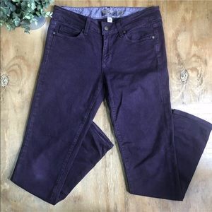 PAIGE DENIM SKYLINE SKINNY RARE Purple Maroon Jean